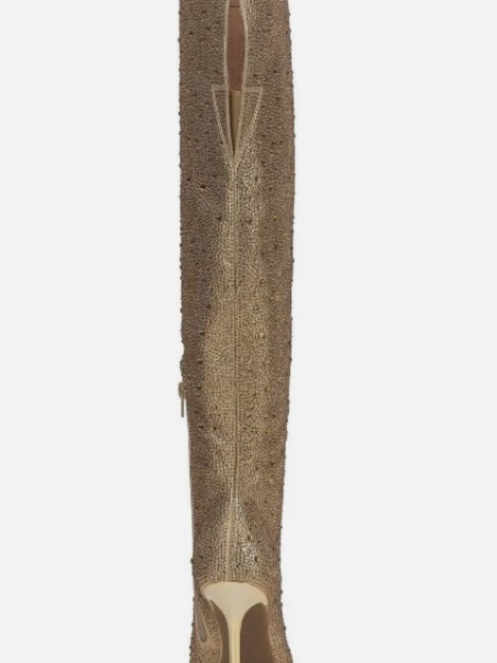 INC Saveria SEXY Gold Rhinestone Stiletto Over-The-Knee Boots Multi Sizes - Picture 3 of 3